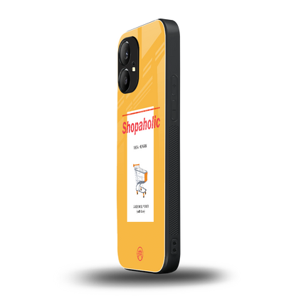 shopaholic back phone cover | glass case for nothing phone 1