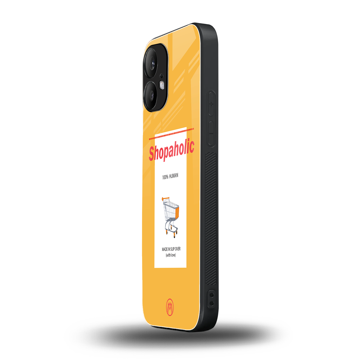 shopaholic back phone cover | glass case for nothing phone 2