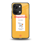 shopaholic back phone cover | glass case for oneplus nord 3