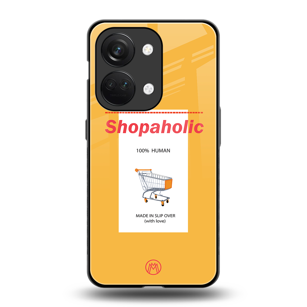 shopaholic back phone cover | glass case for oneplus nord 3