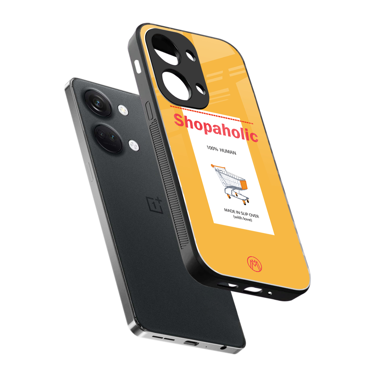 shopaholic back phone cover | glass case for oneplus nord 3