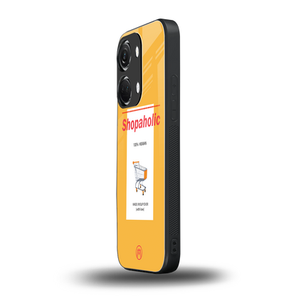 shopaholic back phone cover | glass case for oneplus nord 3