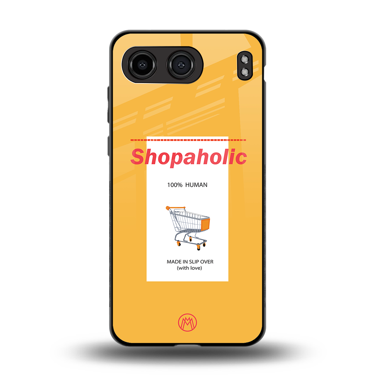 shopaholic back phone cover | glass case for oneplus nord 4
