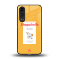 shopaholic back phone cover | glass case for oneplus nord ce 4 lite