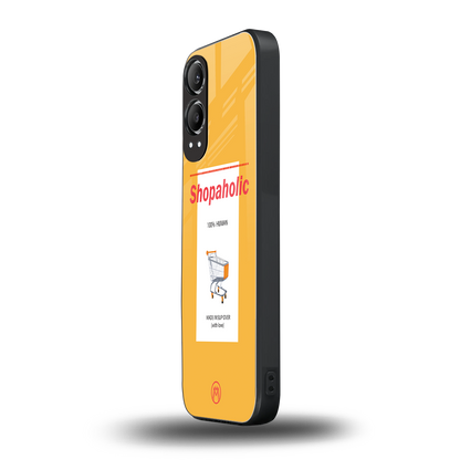 shopaholic back phone cover | glass case for oneplus nord ce 4 lite