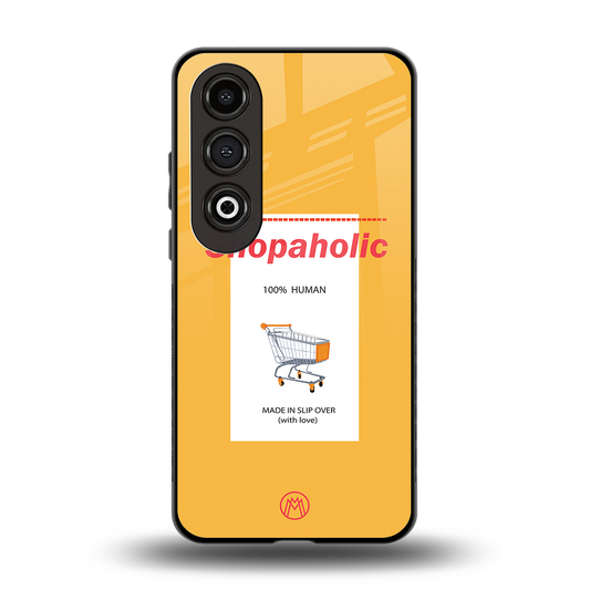 shopaholic back phone cover | glass case for oneplus nord ce 4