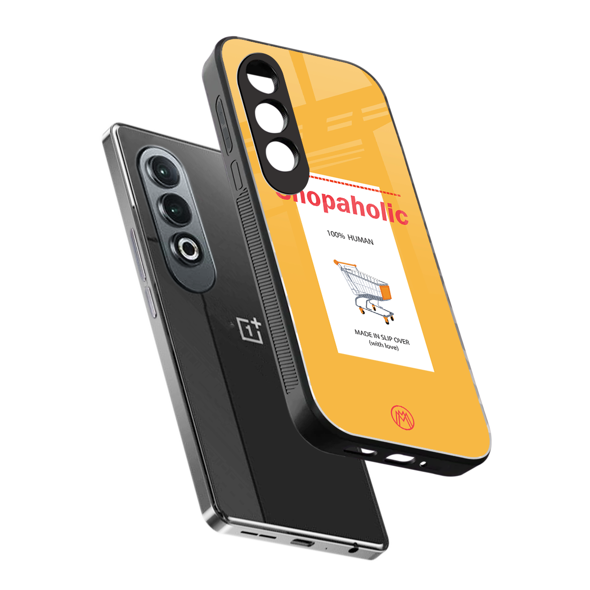 shopaholic back phone cover | glass case for oneplus nord ce 4