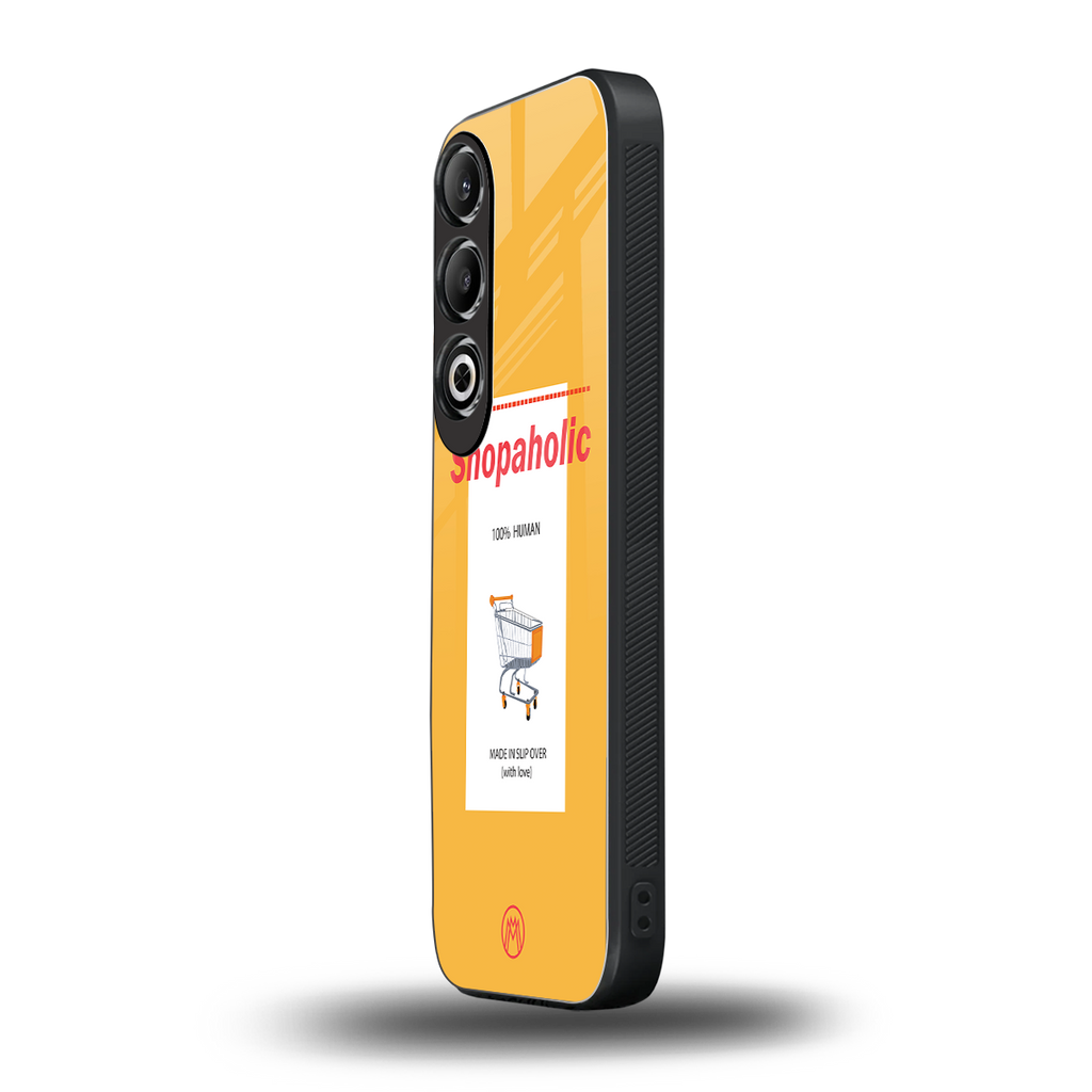 shopaholic back phone cover | glass case for oneplus nord ce 4