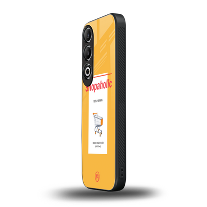shopaholic back phone cover | glass case for oneplus nord ce 4