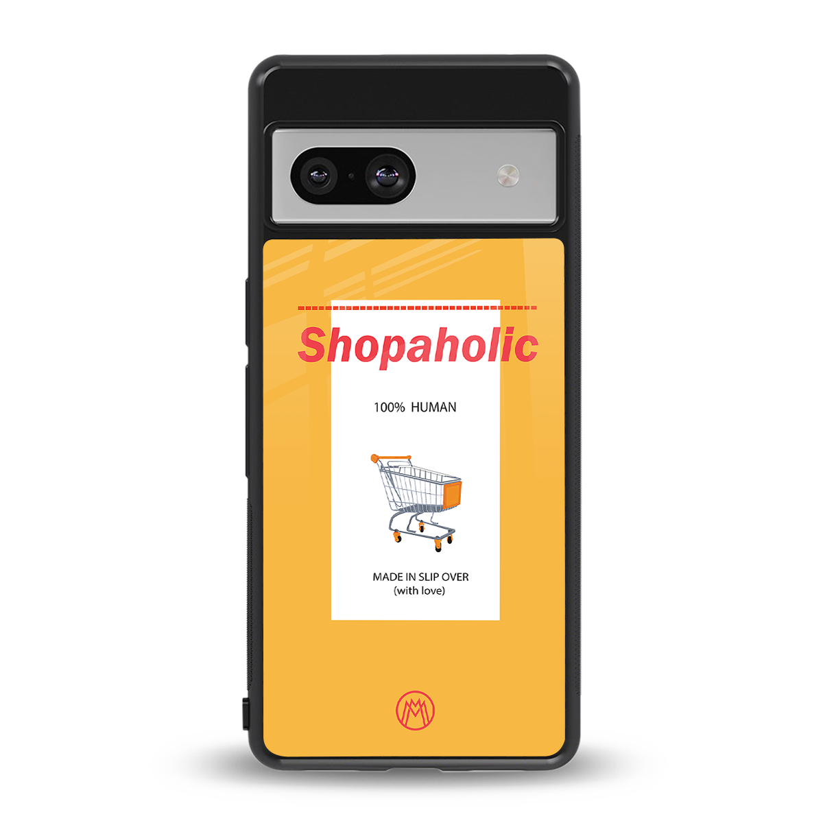 shopaholic back phone cover | glass case for Google Pixel 7A
