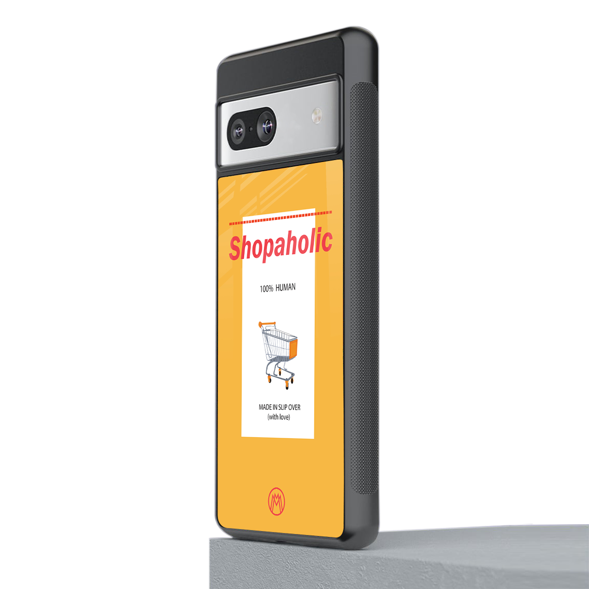 shopaholic back phone cover | glass case for Google Pixel 7