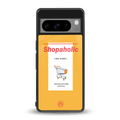 shopaholic back phone cover | glass case for google pixel 8 pro