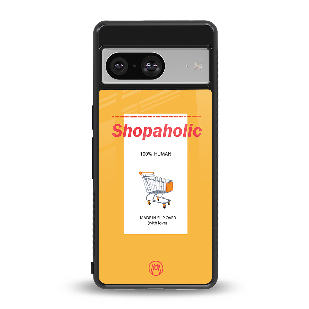 shopaholic back phone cover | glass case for Google Pixel 8