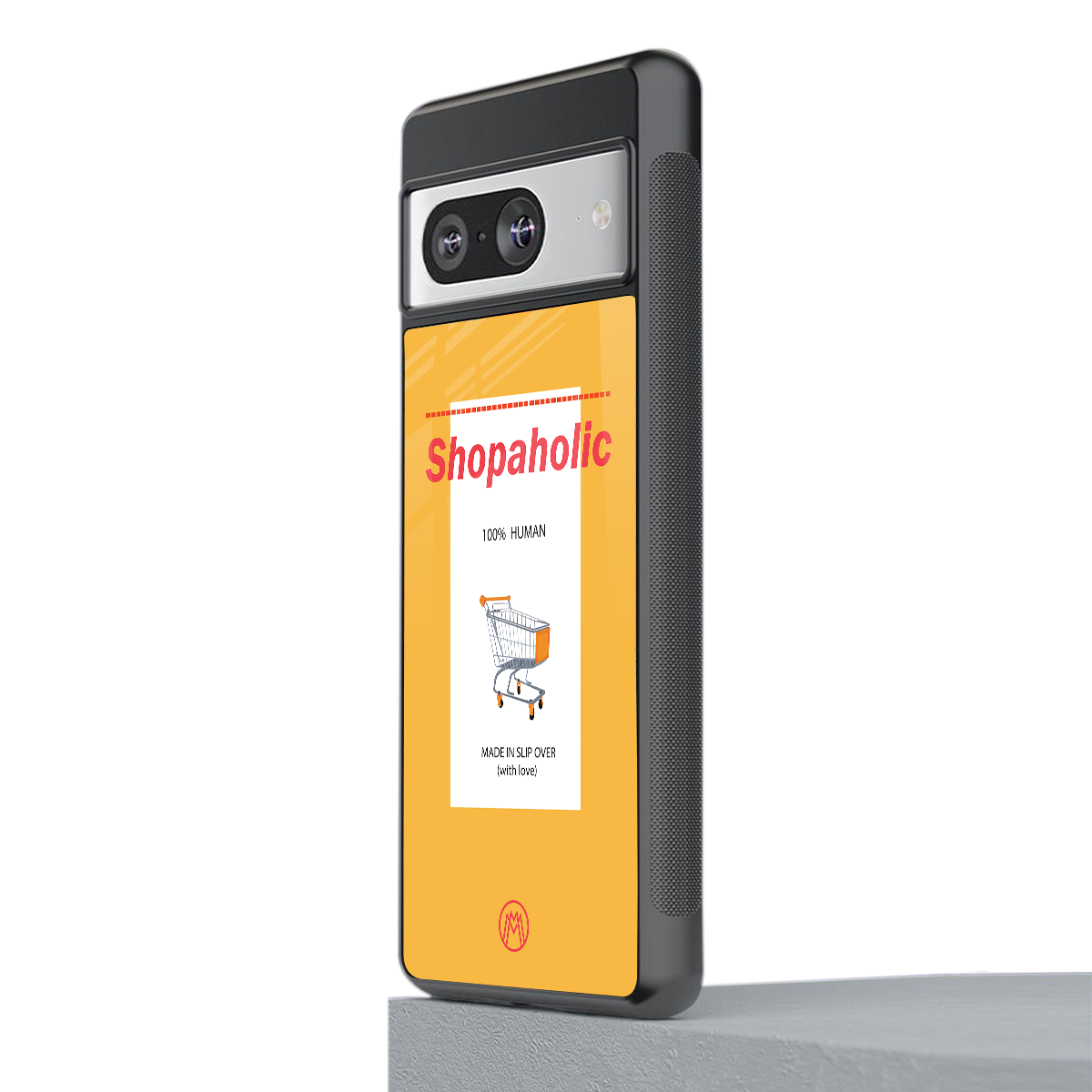 shopaholic back phone cover | glass case for Google Pixel 8