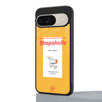shopaholic back phone cover | glass case for google pixel 9