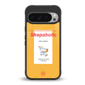shopaholic back phone cover | glass case for google pixel 9 pro