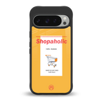 shopaholic back phone cover | glass case for google pixel 9 pro