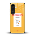 shopaholic back phone cover | glass case for samsung galaxy s24