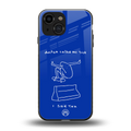 sick skateboarder blue doodle back phone cover | glass case for iphone 13 mini