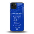 sick skateboarder blue doodle back phone cover | glass case for iphone 15