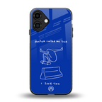 sick skateboarder blue doodle back phone cover | glass case for iphone 16 plus
