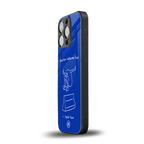 sick skateboarder blue doodle back phone cover | glass case for iphone 16 pro