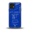 sick skateboarder blue doodle back phone cover | glass case for nothing phone 1