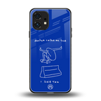 sick skateboarder blue doodle back phone cover | glass case for nothing phone 1