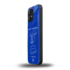 sick skateboarder blue doodle back phone cover | glass case for nothing phone 1