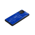 sick skateboarder blue doodle back phone cover | glass case for nothing phone 1