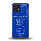 sick skateboarder blue doodle back phone cover | glass case for nothing phone 2
