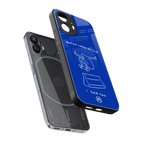 sick skateboarder blue doodle back phone cover | glass case for nothing phone 2