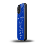 sick skateboarder blue doodle back phone cover | glass case for nothing phone 2
