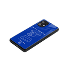 sick skateboarder blue doodle back phone cover | glass case for nothing phone 2