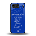 sick skateboarder blue doodle back phone cover | glass case for oneplus nord 4