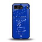 sick skateboarder blue doodle back phone cover | glass case for oneplus nord 4