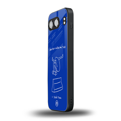sick skateboarder blue doodle back phone cover | glass case for oneplus nord 4