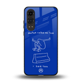 sick skateboarder blue doodle back phone cover | glass case for oneplus nord ce 4 lite