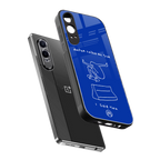 sick skateboarder blue doodle back phone cover | glass case for oneplus nord ce 4 lite
