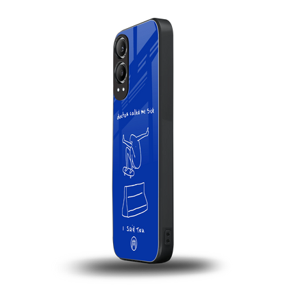 sick skateboarder blue doodle back phone cover | glass case for oneplus nord ce 4 lite