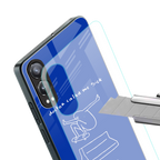 sick skateboarder blue doodle back phone cover | glass case for oneplus nord ce 4 lite