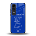 sick skateboarder blue doodle back phone cover | glass case for oneplus nord ce 4