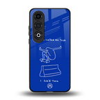 sick skateboarder blue doodle back phone cover | glass case for oneplus nord ce 4