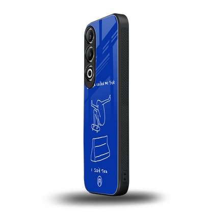 sick skateboarder blue doodle back phone cover | glass case for oneplus nord ce 4