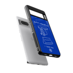 sick skateboarder blue doodle back phone cover | glass case for google pixel 7 pro