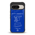 sick skateboarder blue doodle back phone cover | glass case for google pixel 9