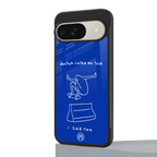 sick skateboarder blue doodle back phone cover | glass case for google pixel 9
