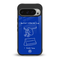sick skateboarder blue doodle back phone cover | glass case for google pixel 9 pro