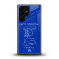 sick skateboarder blue doodle back phone cover | glass case for samsung galaxy s25 ultra