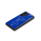sick skateboarder blue doodle back phone cover | glass case for samsung galaxy s25 ultra